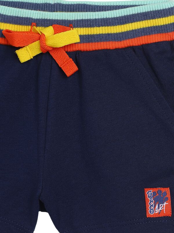 Boys Medium Blue Short Knitted Trouser image number 2